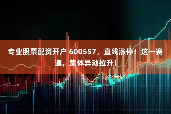 专业股票配资开户 600557，直线涨停！这一赛道，集体异动拉升！
