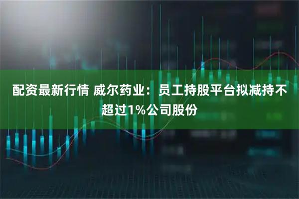 配资最新行情 威尔药业：员工持股平台拟减持不超过1%公司股份