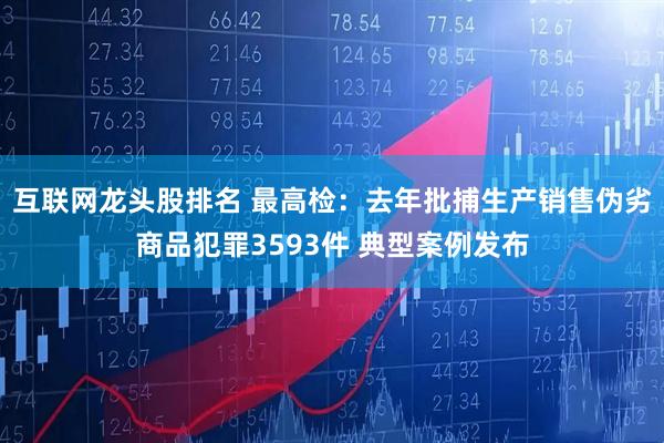 互联网龙头股排名 最高检：去年批捕生产销售伪劣商品犯罪3593件 典型案例发布